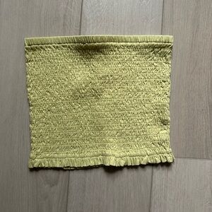 J. Crew broken-in Jersey strapless smocked top